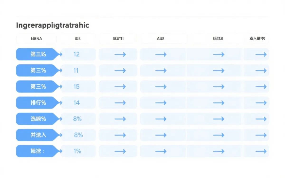 小组第三名跨组比较的示意信息图